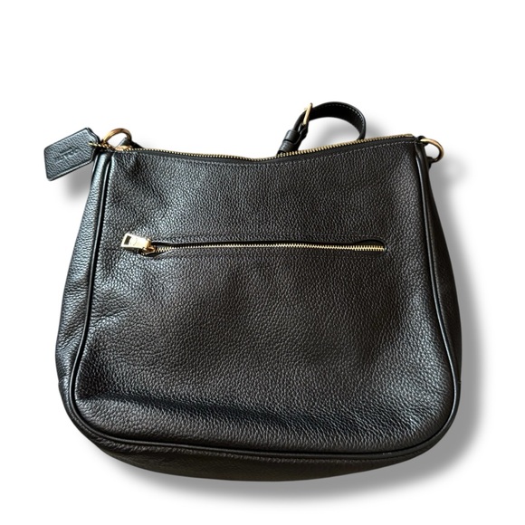 Coach Ellie File Bag Pebbled Leather/Gold/Black - Picture 4 of 14